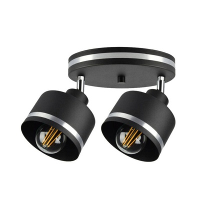 Lampa sufitowa WAMA 2 talerz czarny / chrom regulowana - Candellux Lighting