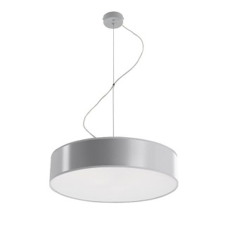 Lampa wisząca ARENA 45 szara z okrągłym abażurem - Sollux Lighting