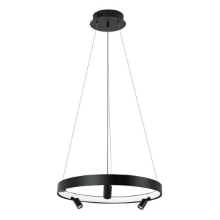 Lampa wisząca CIRCLE SPOT 60 BLACK grafitowa obręcz ledowa - Moosee