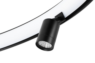 Lampa wisząca CIRCLE SPOT 98 BLACK grafitowa obręcz ledowa - Moosee