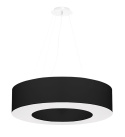 Lampa wisząca SATURNO 70 czarna nowoczesna obręcz - Sollux Lighting