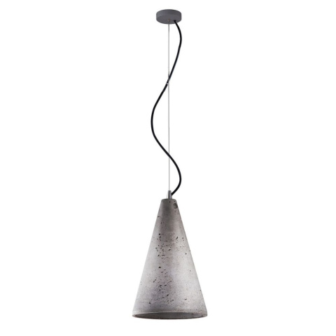 Lampa wisząca VOLCANO L betonowa stożkowy klosz - Nowodvorski Lighting