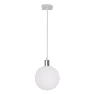 Lampa wisząca ODEN 15 cm chrom / szklany klosz kula - Candellux Lighting