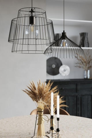 Lampa wisząca stalowa UMB czarna - Sollux Lighting