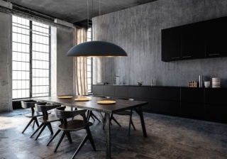 Lampa wisząca CANOE czarno-złota eliptyczna owalna duża nad stół - Nowodvorski Lighting