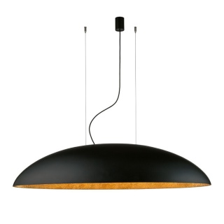 Lampa wisząca CANOE czarno-złota eliptyczna owalna duża nad stół - Nowodvorski Lighting