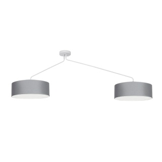 Lampa wisząca FALCON szara duża z dwoma abażurami - Nowodvorski Lighting