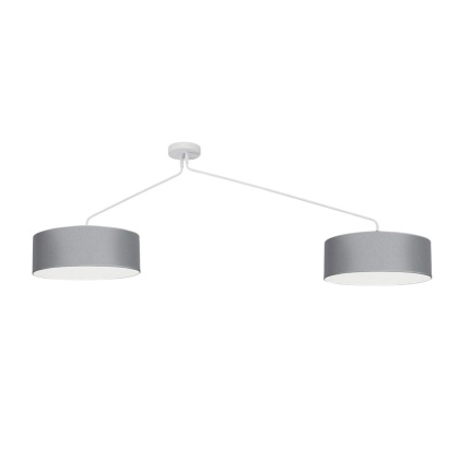 Lampa wisząca FALCON szara duża z dwoma abażurami - Nowodvorski Lighting