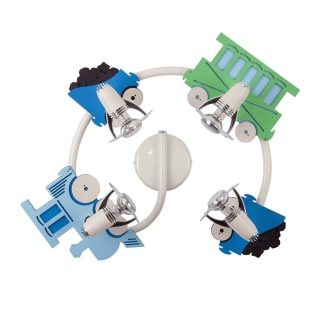 Kinkiet plafon dziecięcy TRAIN IV lampka nocna dla chłopca lub dziewczynki - Nowodvorski Lighting