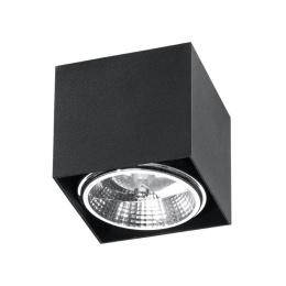 Plafon BLAKE czarny kostka sześcian aluminium oświetlenie sufitowe - Sollux Lighting