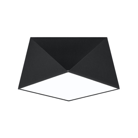 Plafon HEXA 25 czarny geometryczny wzór - Sollux Lighting