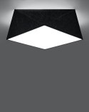Plafon HEXA 35 czarny geometryczny wzór - Sollux Lighting