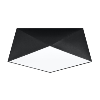 Plafon HEXA 35 czarny geometryczny wzór - Sollux Lighting