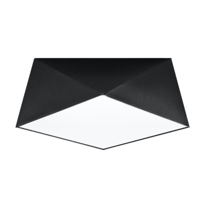 Plafon HEXA 35 czarny geometryczny wzór - Sollux Lighting