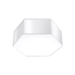 Plafon SUNDE 11 biały heksagon geometryczny - Sollux Lighting