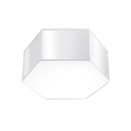 Plafon SUNDE 13 biały heksagon geometryczny - Sollux Lighting