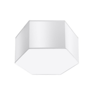 Plafon SUNDE 15 biały heksagon geometryczny - Sollux Lighting
