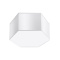 Plafon SUNDE 15 biały heksagon geometryczny - Sollux Lighting