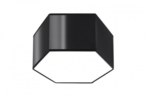 Plafon SUNDE 15 czarny heksagon geometryczny - Sollux Lighting