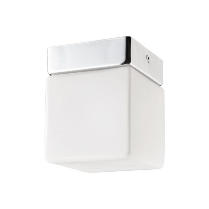 Plafon łazienkowy SIS biały/chrom szklana lampa sufitowa IP44 - Nowodvorski Lighting
