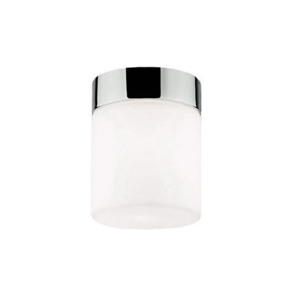 Plafon łazienkowy szklany CAYO biały / chrom IP44 - Nowodvorski Lighting