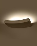 Kinkiet ceramiczny HATTOR biały dekoracyjny - Sollux Lighting