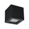Kinkiet ceramiczny LEO czarny kwadratowy - Sollux Lighting