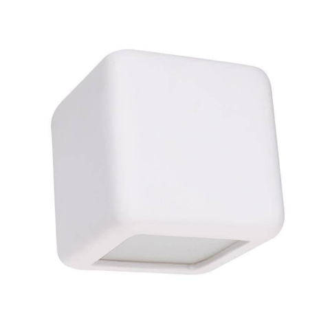 Kinkiet ceramiczny NESTA biały sześcian - Sollux Lighting