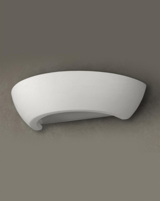 Kinkiet ceramiczny OSKAR biały półokrągły - Sollux Lighting