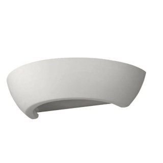 Kinkiet ceramiczny OSKAR biały półokrągły - Sollux Lighting