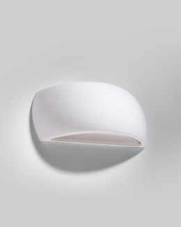Kinkiet ceramiczny PONTIUS biały półokrągły - Sollux Lighting