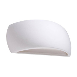 Kinkiet ceramiczny PONTIUS biały półokrągły - Sollux Lighting