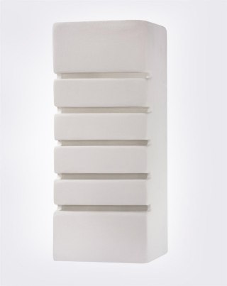 Kinkiet ceramiczny SAMIR biały dekoracyjny geometryczny - Sollux Lighting