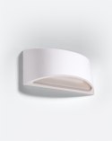 Kinkiet ceramiczny VIXEN biały półokrągły - Sollux Lighting