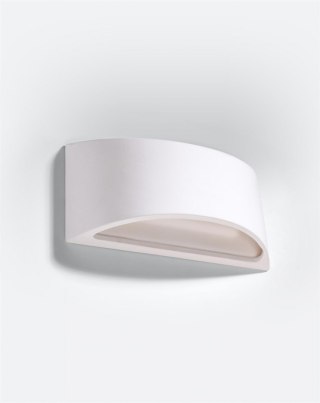 Kinkiet ceramiczny VIXEN biały półokrągły - Sollux Lighting