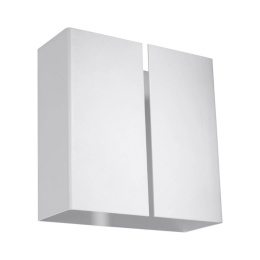 Kinkiet stalowy LINEA biały kwadratowy - Sollux Lighting