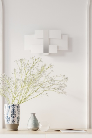 Kinkiet szklany CELIA chrom do salonu sypialni - Sollux Lighting