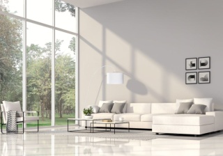 Lampa podłogowa łukowa ALICE L biała z abażurem - Nowodvorski Lighting