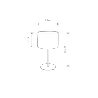 Lampa stołowa ALICE z beżowym abażurem - Nowodvorski Lighting