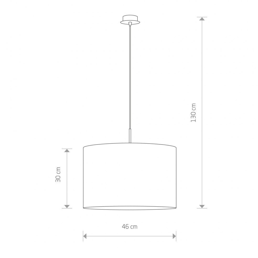 Lampa wisząca ALICE L z czarno-złotym abażurem - Nowodvorski Lighting Lampa wisząca ALICE L z czarno-złotym abażurem - Nowodvorski Lighting