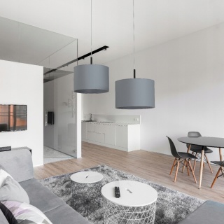 Lampa wisząca ALICE L z szarym abażurem - Nowodvorski Lighting