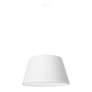 Lampa wisząca CONO 45 biała stożkowy abażur - Sollux Lighting