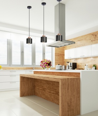 Lampa wisząca OLENA czarna pojedynczy zwis w stylu loft - Candellux Lighting