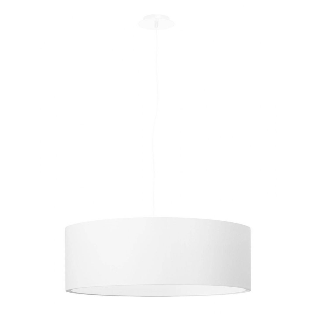 Lampa wisząca ROLLO 45 biała okrągły abażur - Sollux Lighting Lampa wisząca ROLLO 45 biała okrągły abażur - Sollux Lighting