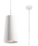 Lampa wisząca ceramiczna GULCAN biały smukły zwis - Sollux Lighting