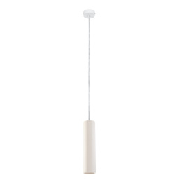 Lampa wisząca ceramiczna NANCY biała tuba zwis - Sollux Lighting