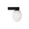 Kinkiet łazienkowy ICE EGG C czarny / biały klosz nowoczesny - Nowodvorski Lighting