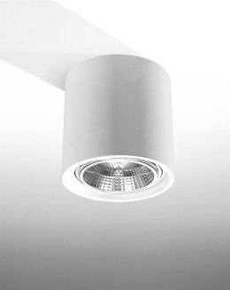 Plafon ceramiczny KALU biały okrągła tuba sufitowa - Sollux Lighting