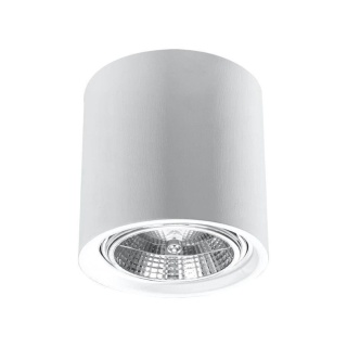 Plafon ceramiczny KALU biały okrągła tuba sufitowa - Sollux Lighting