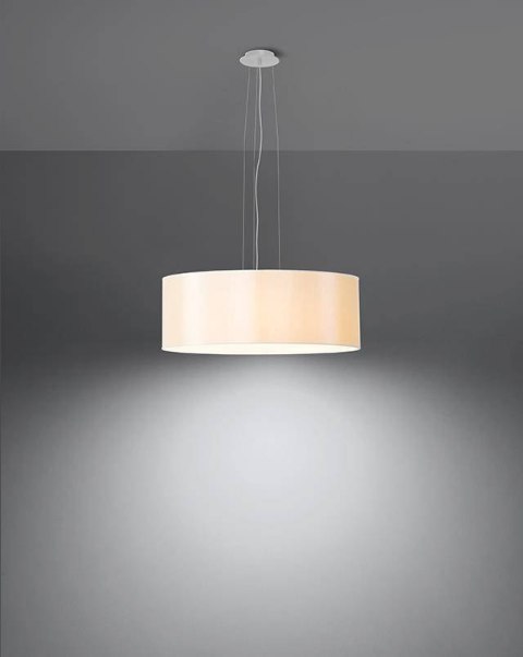 Lampa wisząca ROLLO 45 biała okrągły abażur - Sollux Lighting Lampa wisząca ROLLO 45 biała okrągły abażur - Sollux Lighting